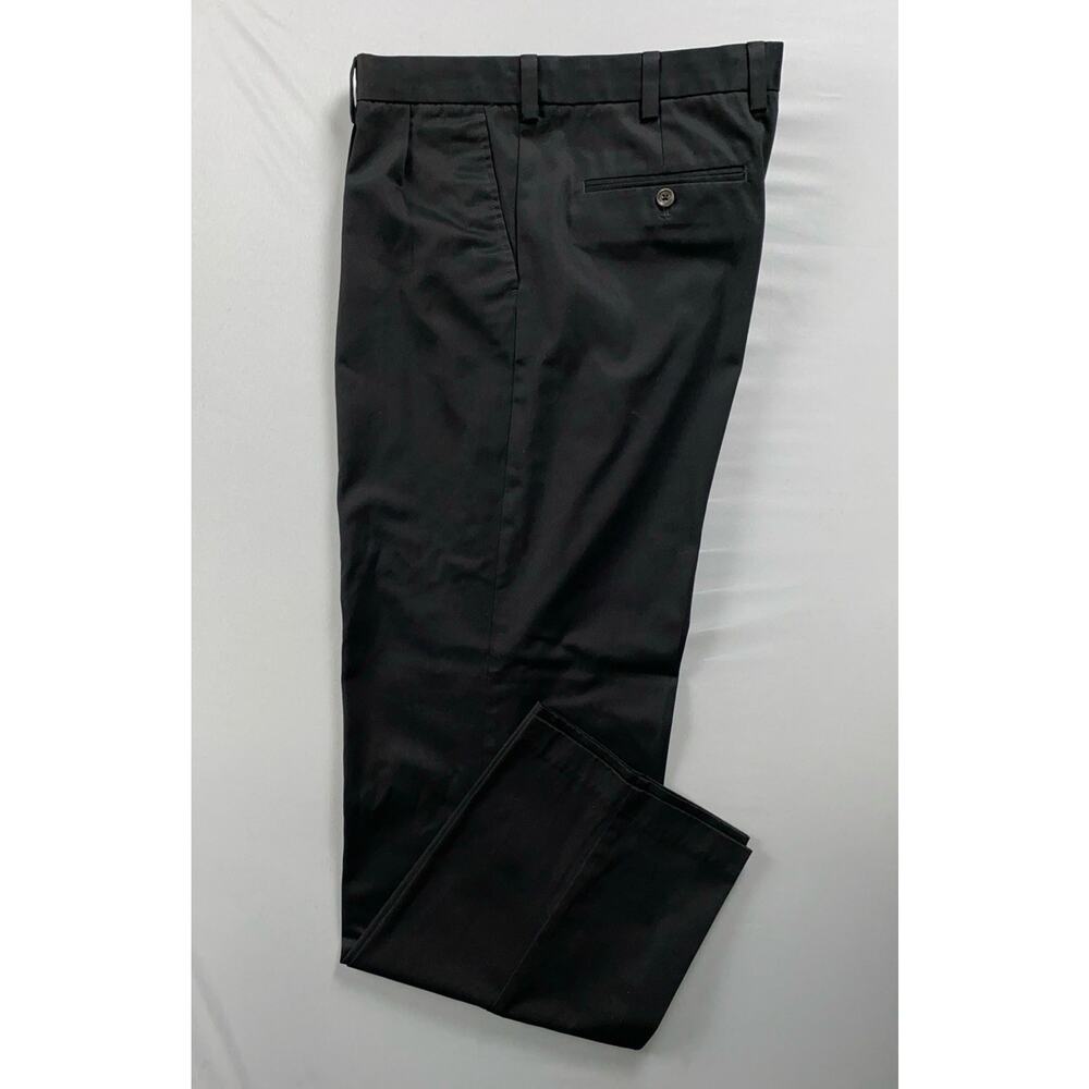 Nordstrom Men's Shop Smart Care Pleated Wrinkle Free Chino Dress Pants. 38X32.